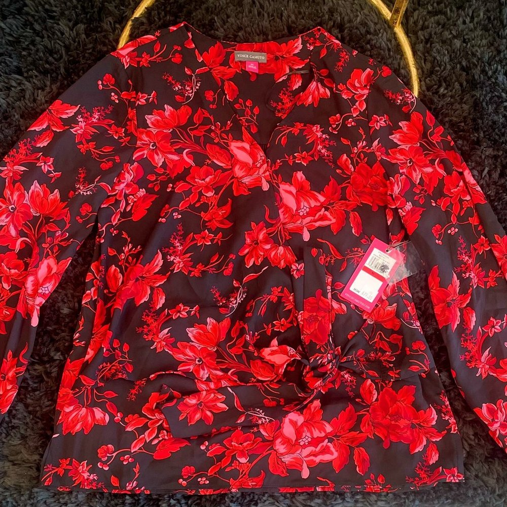 Vince Camuto Floral Blouse